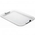 Rectangular tray - LOOK - Chrome handles - Guzzini
