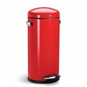 Round step can 30 liters -  RETRO - red - Simplehuman