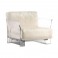 Outdoor chair - POP OUTDOOR - Structure transparente/White fabric