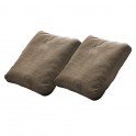 Kartell - Coussins - PLASTICS DUO - lot de 2 coussins coloris beige