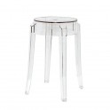 Tabouret - CHARLES GHOST - H 45 cristal - Kartell