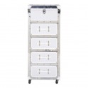 Kare Design - Commode 4 tiroirs - CROCO NOBLE - blanc