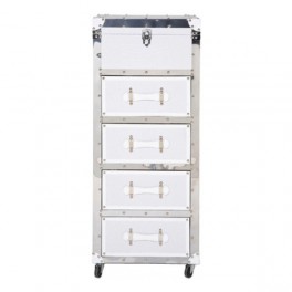 Dresser 4 drawers - CROCO NOBLE - white