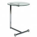 Kare Design - Table d'appoint avec roulettes - EASY LIVING - transparente