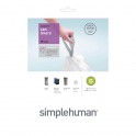 Simplehuman - Sacs poubelle x 20 - blanc 30l