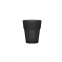 4 Tumblers polycarbonate 40cl - PACHA LIGHT BEACH MEDIUM - black - Italesse
