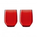 Italesse - 2 Verres bas rouge 42cl - VERTICAL PARTY BEACH