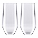 2 tall glasses - BREW BEACH 33 - transparentent - Italesse