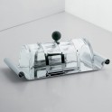 Alessi - Beurrier en cristal et acier inoxydable - MGBUT