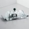 Butter dish in crystal and stainless steel - MGBUT - Alessi
