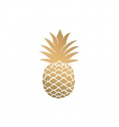 Serviette décorative - Golden Pineapple