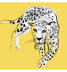 Paper towel - GRAPHIC LEOPARD - 33x33cm