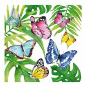 serviette en papier - Tropical Butterflies