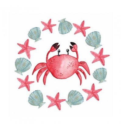 Serviette en papier - Le Crab