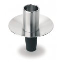 Stainless steel cap candlestick