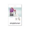 Simplehuman - Sacs poubelle x 20 - CODE Q - blanc 50l