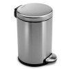 Pedal bin - DELUXE BRUSHED - 4.5 liters - Simplehuman