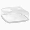 Square cheese box - BOLLI - Porcelain and plastic - Guzzini