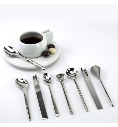 Alessi - Set de 8 cuillers à café - IL CAFFE/TE