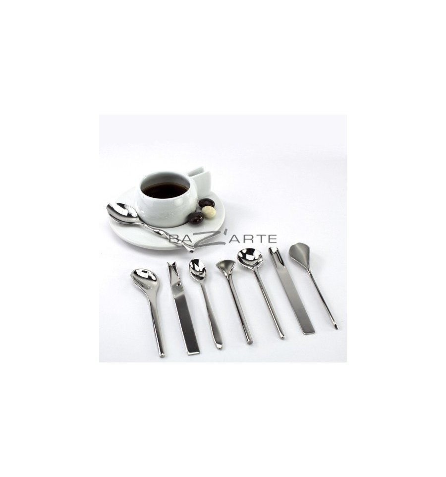 Buy Set of 8 coffee spoons - IL CAFFE/TE by Alessi at Bazarte Web Shop