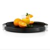 Anti-slip tray round - PEGOS - Diameter 40 cm - stainless steel, silicone, plastic - Blomus