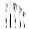 Set of 5 cutlery - NUOVO MILANO - Shiny stainless steel