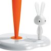 Alessi - Porte rouleau de papier de cuisine - BUNNY & CARROT - H 34 cm