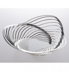 Corbeille - TRINITY chromé - 26cm