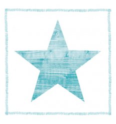 Serviette en papier décorative - Star Fashion ocean