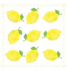 Serviette en papier décorative - fashion lemon