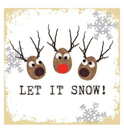 Serviette en papier décorative - Oh! Let it Snow!