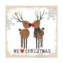 Serviette en papier décorative - We love Christmas