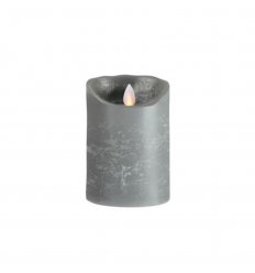 Bougie - FLAME LED Gris - H.12,5cm