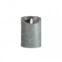 Bougie - FLAME LED Gris - H.12,5cm